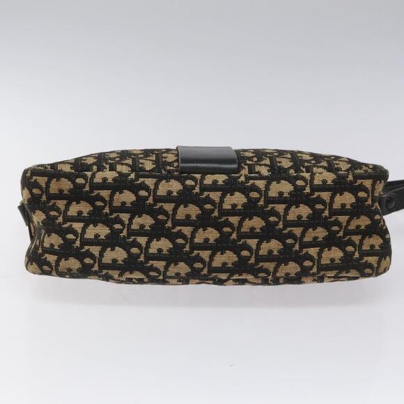 DIOR Trotter Canvas Shoulder Bag Navy Gold - Picture 9 of 12